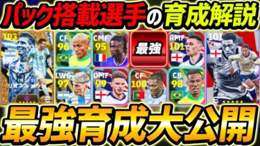 【最新】パック選手最強育成解説！超自信アリ！この育成を真似して！【eFootball2024,イーフットボール2024,イーフト】