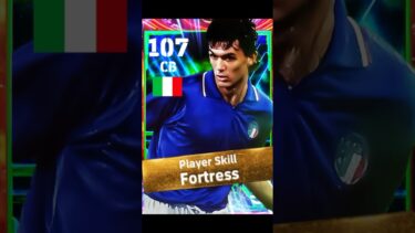 限界突破裏総合値107のマルディーニが爆誕ww　#efootball #イーフト #サッカー #マルディーニ
