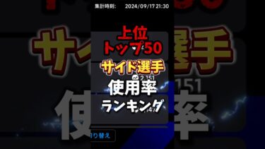 上位トップ50のサイド選手使用率ランキング　#efootball #おすすめ #イーフト #紹介 #ランキング #最強