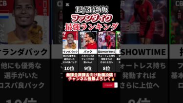 【最新版】フィルジルファンダイク最強ランキング‼︎ efootball2025 #efootball  #イーフト