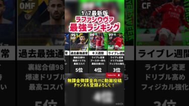 【爆速コスパ】歴代ラファシウヴァ最強ランキング‼︎ efootball2025 #イーフト #efootball