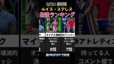 スアレス最強ランキング #efootball #イーフトco #いーふと