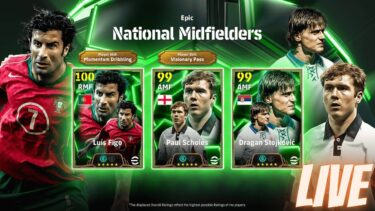 LIVE [eFootball] National Midfielders！