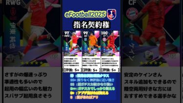 【指名契約権】4/17登場！指名契約おすすめ選手ランキング #イーフト #イーフットボール #イーフト2025 #efootball #ランキング #指名契約