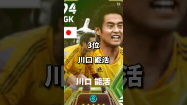 【最新版】日本人最強GKランキングTOP8 #shorts  #efootball #イーフト #イーフットボール #イーフトアプリ2024