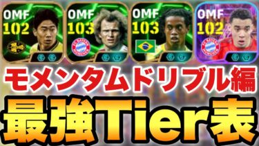 【超絶必見】全員強いモメンタムドリブル最強ティア表&ランキング!!奴がずば抜けて強すぎる【eFootballアプリ2025/イーフト】
