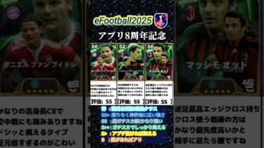 【無料エピック】5/8登場！アプリ8周年記念ガチャ選手当たりランキング #イーフト #イーフットボール #efootball #ガチャ #ランキング #無課金