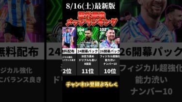 歴代最強メッシランキング‼︎#イーフットボール#イーフト#efootball#efootball2026